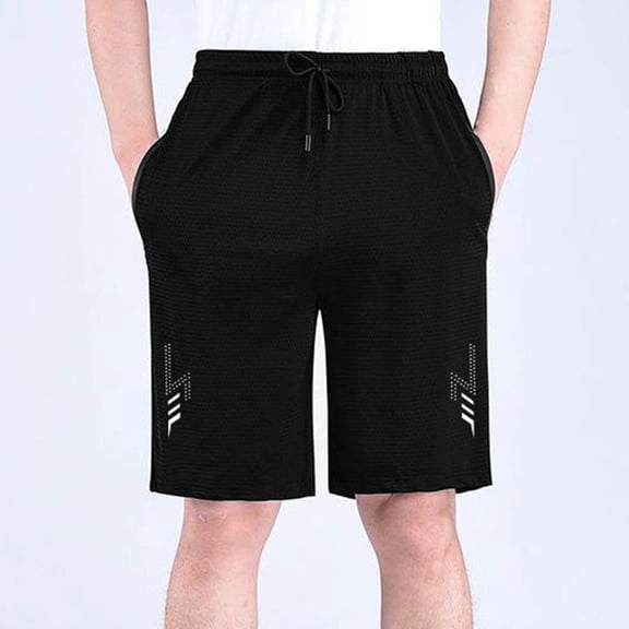 Big & Tall Men's Basketball Shorts 10" Inseam Mesh Breathable Quick Dry Athletic Workout Short Pants Activewear Training Shorts with Pockets and Graphic for Running