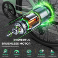 thumbnail image 3 of Movcan V80 Adult Electric Bike,750W Motor 20MPH Max Speed,48V 13Ah Battery Up to 70 Miles, 26" Ebike with 7-Speed Gears & Dual Disc Brake Mountain E-Bike, 3 of 8