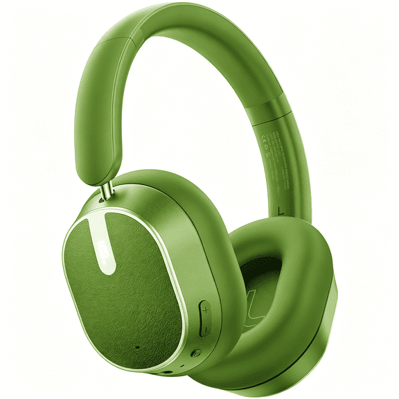 GJX Hybrid Active Noise Cancelling Headphones,120H Playtime Bluetooth over Ear Headphones,Wireless Headset with Display,Enc Mic,Hi-Res Audio,Transparency Mode for Travel Game