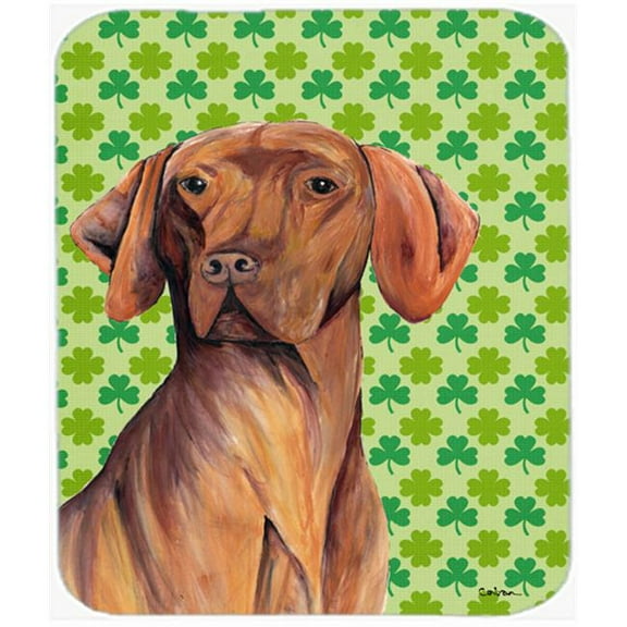 Carolines Treasures  Vizsla St. Patricks Day Shamrock Portrait Mouse Pad