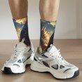 thumbnail image 6 of Logiee Golden Sky Bald Eagle Print Adult Socks for Men & Women,Calf Socks, Ankle Socks,Boots Socks,Breathable Casual Sock,Unisex Crew Socks, 6 of 6