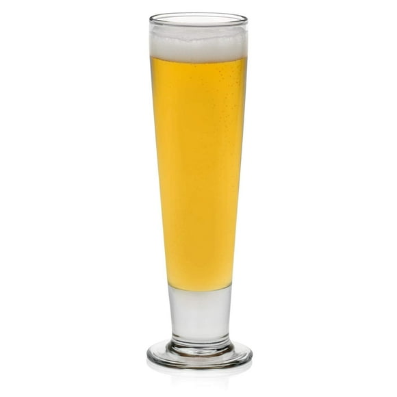 Libbey Stockholm Pilsner Beer Glasses, 14.5-Ounce, Set of 4