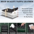 thumbnail image 6 of Car Seat Covers for Honda 96% Models Durable Leather Seat Cover Waterproof Anti-Slip Seat Covers All Weather Car Seat Automotive Seat Protector(2 Seats,Black&Green-Standard), 6 of 6