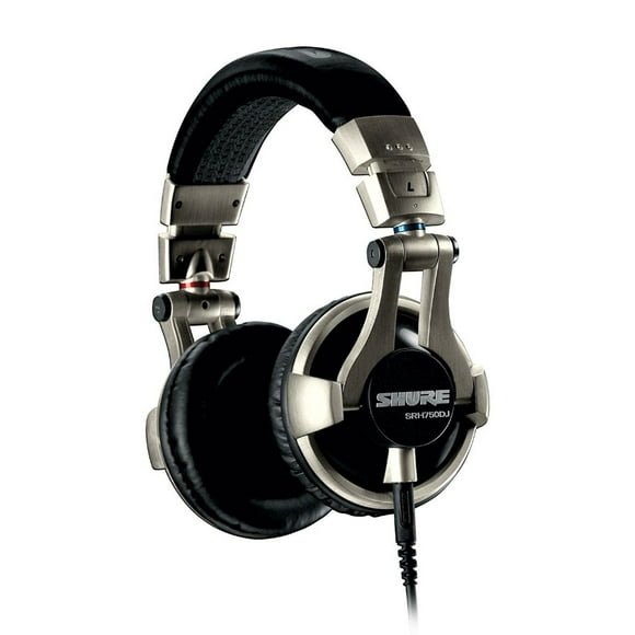 Audífonos SRH750DJ Shure Diadema Plegable, Auriculares Giratorios a 90º Shure Almohadillas de Auriculares Reemplazables