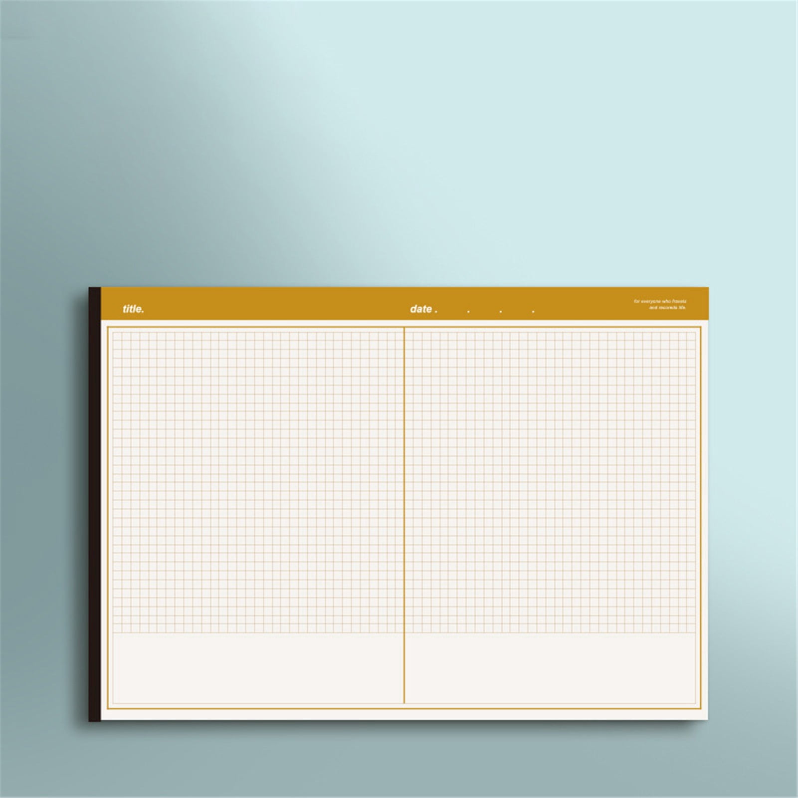 Ngheia 3 Pack B5 Tearable Notepad, Horizontal Format 20 Sheets 40 Pages Detachable Memo Noteb00k for Daily Writing