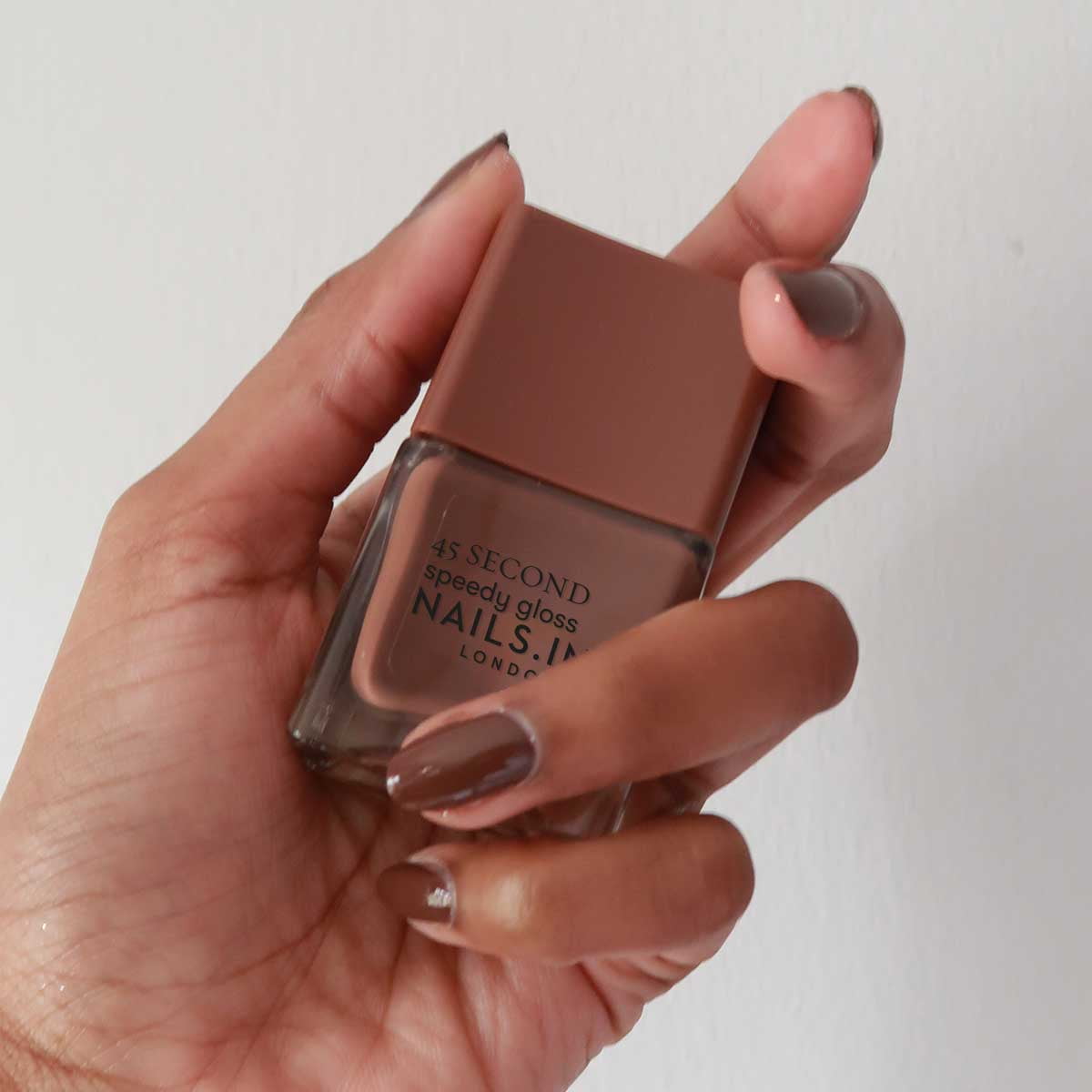 Nails.INC Quick Drying Nail Polish, Cate, Brown Tan, 0.47 fl oz