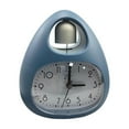 thumbnail image 4 of Mini reloj despertador con forma de huevo, luz nocturna sin tictac, números arábigos vintage para Azul, 4 of 9