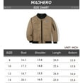 thumbnail image 2 of MADHERO MA1-7K Boys Bomber Jacket Black Flight Jacket size 12, 2 of 6