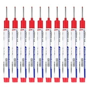 Chmadoxn 10PC Multi-Color Waterproof Fast Drying Oil-Based Long-Head Marker For Deep Holes 10ml Deep Hole Long Tip Marker