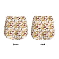 thumbnail image 5 of Picia Mushroom Pattern Women's 2 in 1 Athletic Running Shorts High Waisted Workout Casual Gym Sweat Shorts with Comfy Liner Zipper Pockets-Small, 5 of 9
