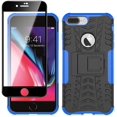 thumbnail image 1 of Coques iPhone 7 Plus, Étui iPhone 8 Plus, avec Protecteur d'Écran HD, Étui Protectrice Antichoc Robuste à Double Couche avec Support pour iPhone 7 Plus/8 Plus (Bleu), 1 of 7