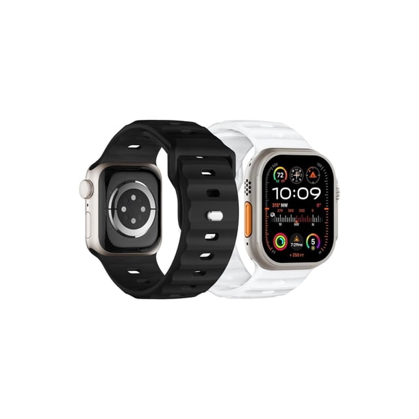 Correas Sport compatibles con Applewatch Ultra Band de 38/40/41/42/44/45/49mm, 2 piezas