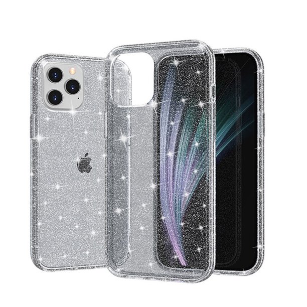 Para iPhone 14 Pro 7 6 8 Plus Funda de lujo Brillo Bling Transparente Suave TPU Silicona Funda transparente para 11 12 13 X XR XS Max Coque Tan Jianjun unisex