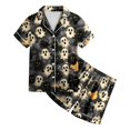 thumbnail image 5 of Leey-World Halloween Toddler Pjs Toddlers Halloween Baby Kids Girl Pumpkin Pajama Set Jammies Button Down Sleepwear, 5 of 6