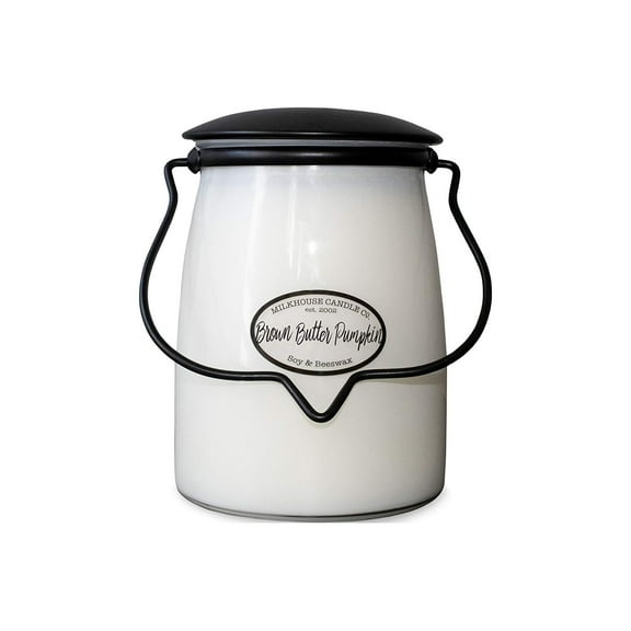Milkhouse Candle Company, Creamery Scented Soy Candle: Butter Jar Candle, Apple Strudel, 16-Ounce