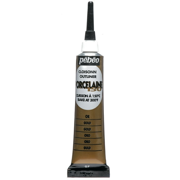 Pebeo Porcelaine 150 Paint Outliner, Gold
