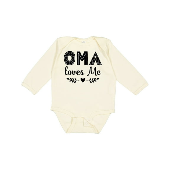 Inktastic Oma Baby Clothes Girls Long Sleeve Baby Bodysuit