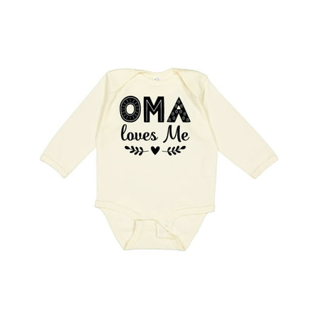 

Inktastic Oma Baby Clothes Gift Baby Girl Long Sleeve Bodysuit