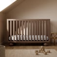 thumbnail image 4 of Art of Nursery by Storkcraft Amalfi Deluxe 5-in-1 Convertible Crib with with Bonus Toddler Guardrail, Hazelnut, 4 of 20