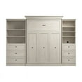 thumbnail image 5 of Bestar Versatile Engineered Wood Queen Murphy Bed and Organizers in Linen White, 5 of 12