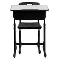 thumbnail image 4 of Bowery Hill Wood/Plastic Adjustable Height Classroom Desk in Black/Natural, 4 of 5