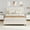 Beige, variant on Beige Twin Upholstered Bed Frame, Heavy-Duty Platform Bed Frame with Upholstered Headboard & Strong Wood Slats, No Box Spring Needed/Noise Free/Easy Assembly