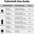 thumbnail image 6 of Rectangle Table Cloth, Boho Rectangle Tablecloth, Stain Resistance Water Repellent and Wrinkle-Free, Table Cover Decor for Home Kitchen Dining Party Patio Indoor and Outdoor Use, 60'''' x 102'''', 6 of 6