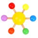 thumbnail image 1 of XWSHYW Juguetes para Niños Giroscopio Giratorio Colorido de Madera para Aliviar El Estrés, Juguete Educativo para Niños, 1 of 2