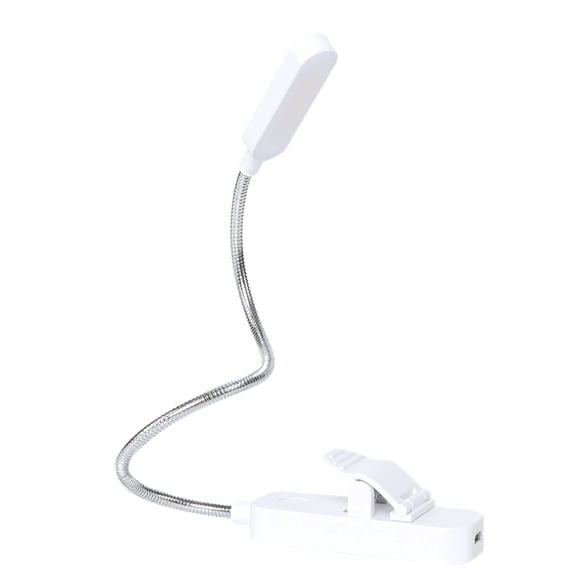Manguera Led Clip Libro Luz Regulable Luz Estilo Uno 8Led Cabezal de Luz de Tira Blanco Tomshoo  Luz de noche