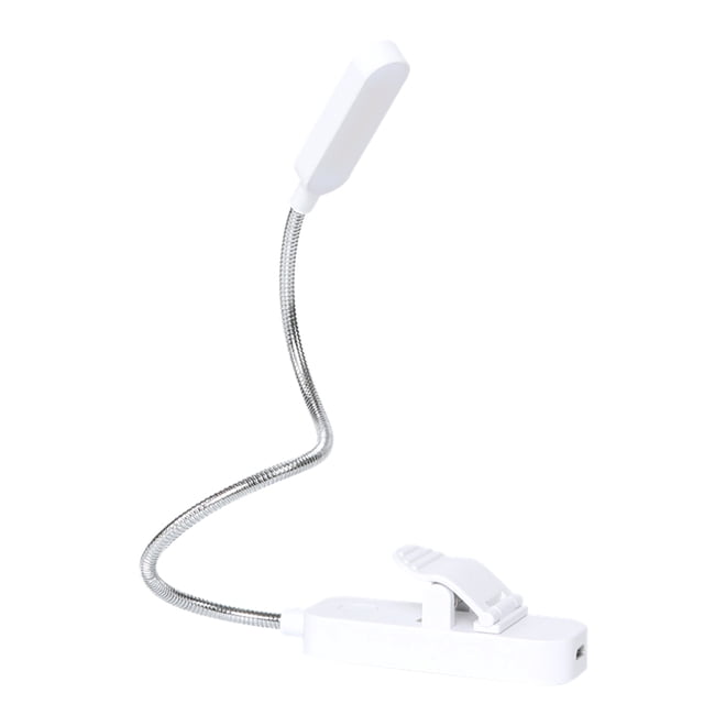 Manguera Led Clip Libro Luz Regulable Luz Estilo Uno 8Led Cabezal de Luz de Tira Blanco Tomshoo Luz de noche