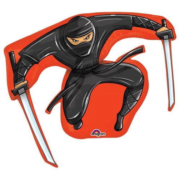 LOONBALLOON Ninja Balloons, 33″ NINJA