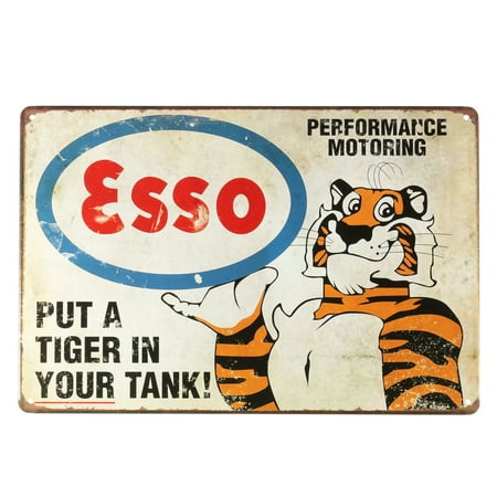 Tigers Sign - Tiger Pattern Vintage Retro Metal Tin Sign Poster Plaque for Bar Cafe Coffee Shop Home Wall Decor 8''x12''