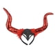 thumbnail image 2 of Diadema con para el pelo, exposición de de oscuridad del , diadema de cuerno de buey rojo Hugo  Sombreros de cuernos de buey del diablo, 2 of 6