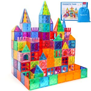 IYHN Magnetic Blocks Building Set, 102 Pieces