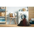 thumbnail image 2 of Ahgly Company Machine Washable Indoor Square Transitional Black Brown Area Rugs, 6' Square, 2 of 7