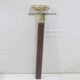 thumbnail image 3 of NauticalMart Vintage Brass Handle Telescope Wooden Walking Stick Cane for Men and Women (Brass Finish), 3 of 7