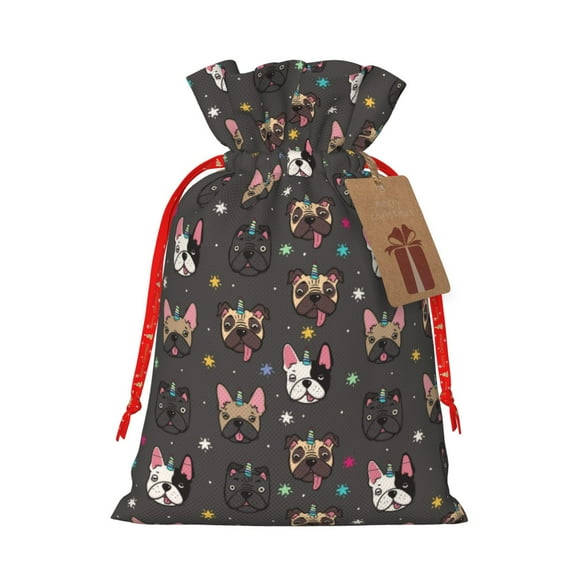 Premium Photo | French bulldog in a blue tote bag funny image clean
