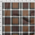thumbnail image 3 of oneOone Polyester Lycra Fabric Tartan Check Print Fabric By The Yard 56 Inch Wide, 3 of 4