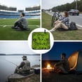 thumbnail image 6 of Leaves Pattern Foldable Seat Cushion for Bleachers, Stadium Seats, Camping & Outdoor Events, Portable Lightweight Pad with Carabiner, 6 of 6