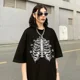 thumbnail image 3 of Camisetas de gran tamaño para mujer, ropa informal con estampado Vintage, camiseta de manga corta Harajuku, camisetas góticas Ulzzang de México para hombre Y2k, 3 of 5