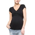 thumbnail image 3 of Lucakuins Maternidad Enfermería Tank Tops para mujeres verano sin mangas lactancia embarazada doble capa chaleco pulóver camisetas Lucakuins  moda, 3 of 6
