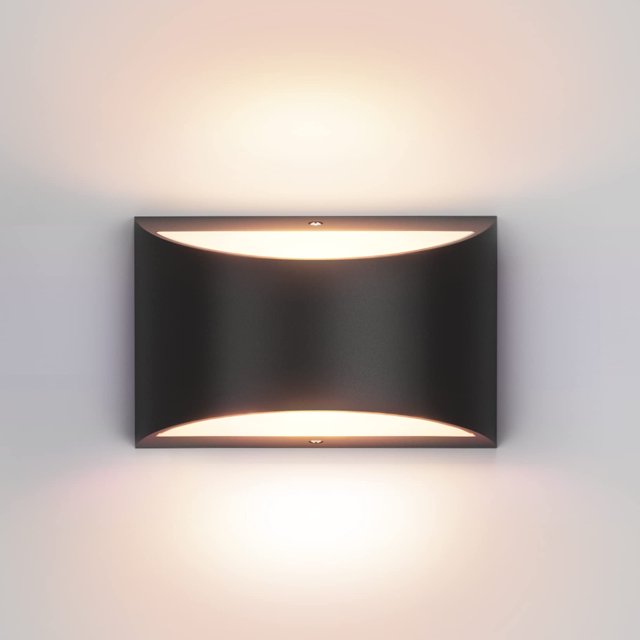 Aplique de pared Aipsun LED moderno 9 W blanco cálido con cableado fijo