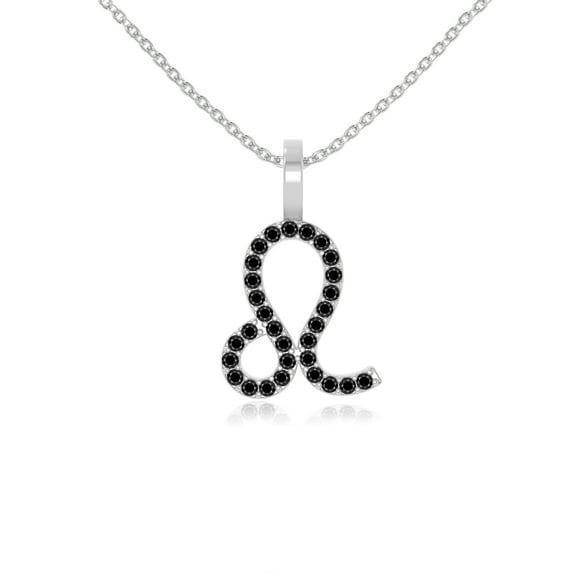 Natural Black Onyx Zodiac-Leo Shape Pendant Necklaces for Women in Sterling Silver,July Birthstone Jewelry Gifts for Her Birthday,Wedding Anniversary,Party,Mothers Day,Christmas,Graduation,Valentines