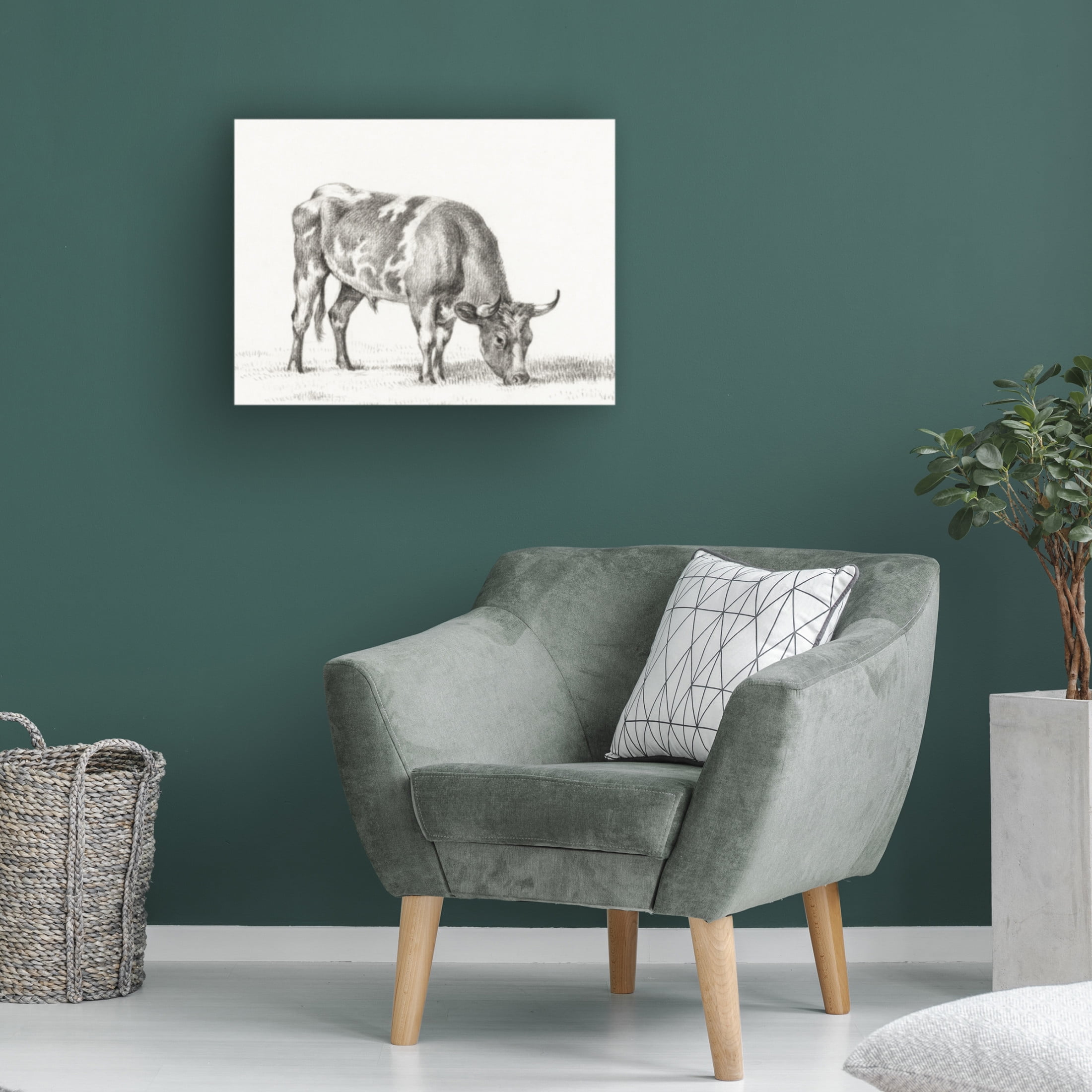 Trademark Fine Art Jean Bernard Bernard's Bull Renderings I Canvas Wall Art