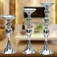 thumbnail image 1 of pitrice Long Stand Metal Candle Tea Light Holder Candlestick Flower Vase Silver-L, 1 of 6