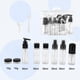 thumbnail image 2 of Juego de botellas de viaje reutilizables Unique Bargains de 11 piezas color negro, 2 of 6