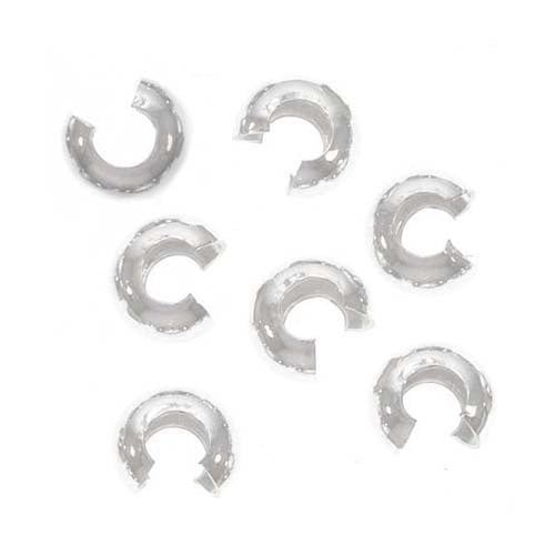 Sterling Silver Crimp Bead Covers 2.5mm (20)