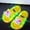 Yellow1, variant on Boys Girls Light Up Slippers Motion Sensor LED Slides with Cartoon Pattern Non- Sole, Indoor Outdoor Use(35,Yellow2)