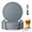 Gray, variant on 6 Pcs Coasters for Drinks with Holder, Silicone Coasters with Grooved Design Non-Slip Cup Mat for Coffee, Beer, Tabletop Protection Pad(Black)
