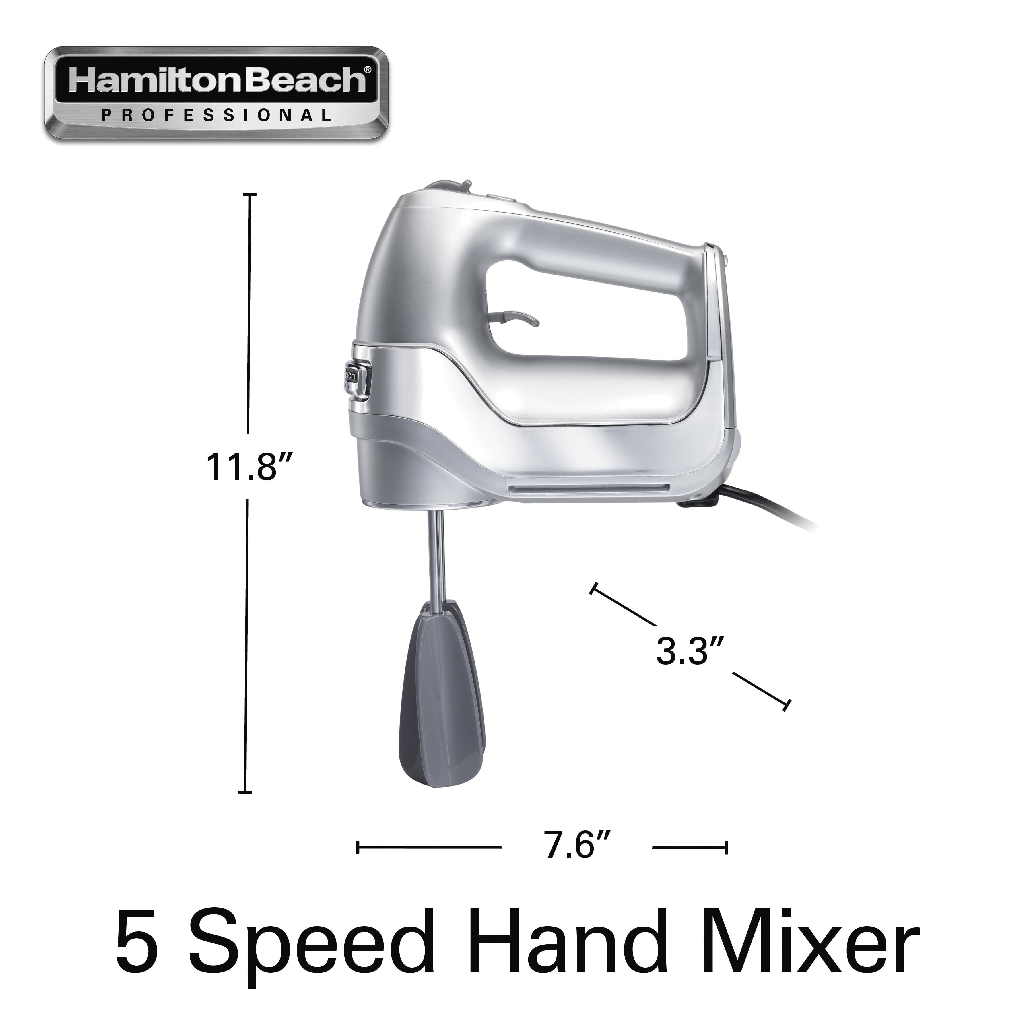  Hamilton Beach Magnolia Bakery 5-Speed Electric Hand Mixer,Powerful  1.3 Amp DC Motor for Effortless Mixing&Consistent Speed in Thick  Ingredients,Slow Start,Beaters and Whisk,Green(62601): Home & Kitchen